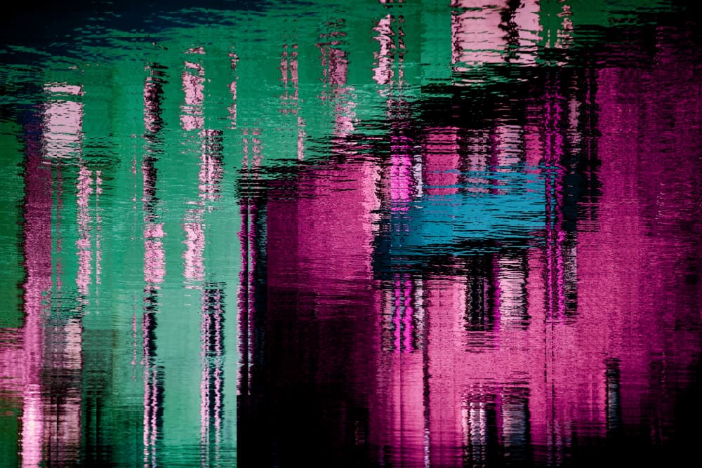 Vibrant City Reflections by Chris Hamilton — canvas wall art