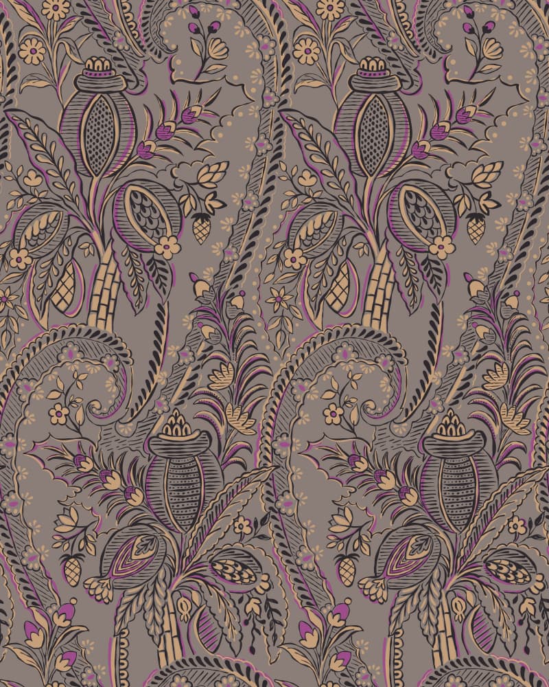 Ornate Botanical Pattern by Alexandra Weise — canvas wall art