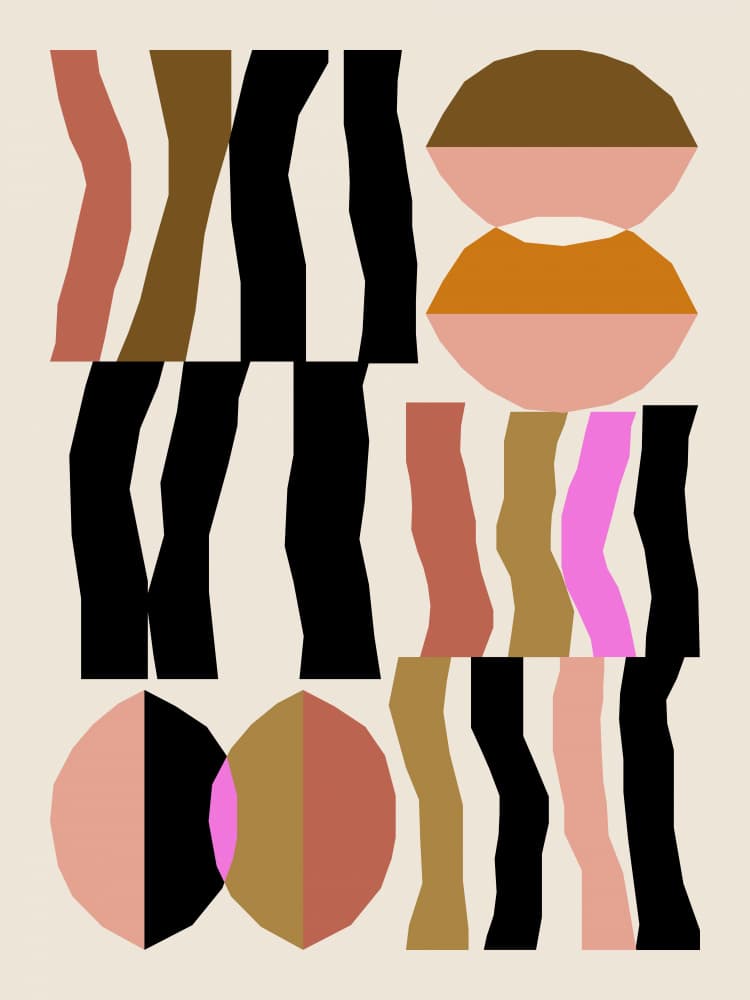 Abstract composition 26 by NKTN — canvas wall art