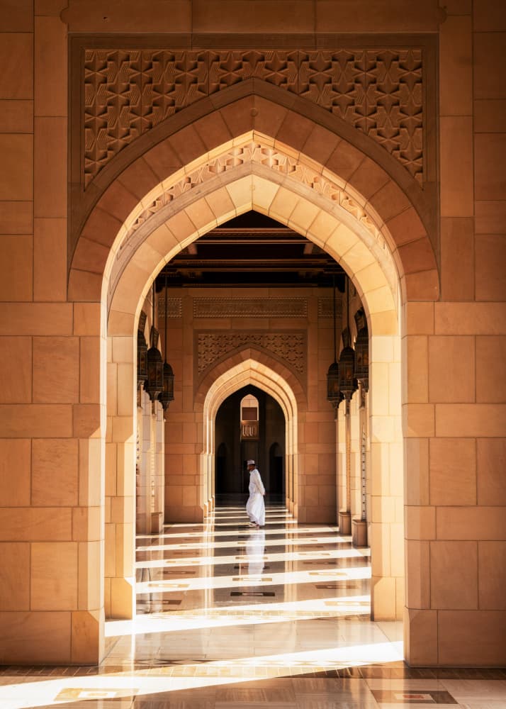 Man in Arched Passage by Rudy Mareel — canvas wall art