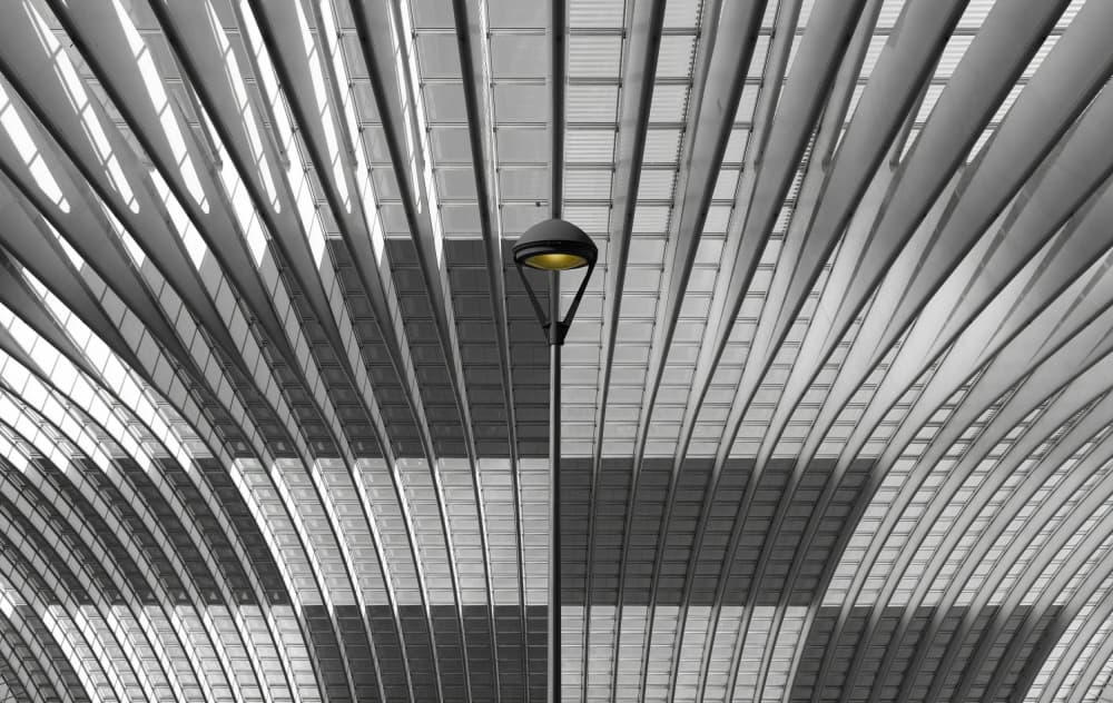 Sleek Ceiling Light by Wim Schuurmans — canvas wall art