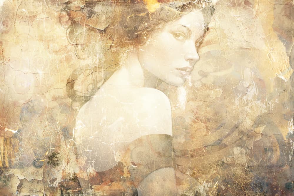 Elegant Vintage Woman by Rafal Kulik — canvas wall art