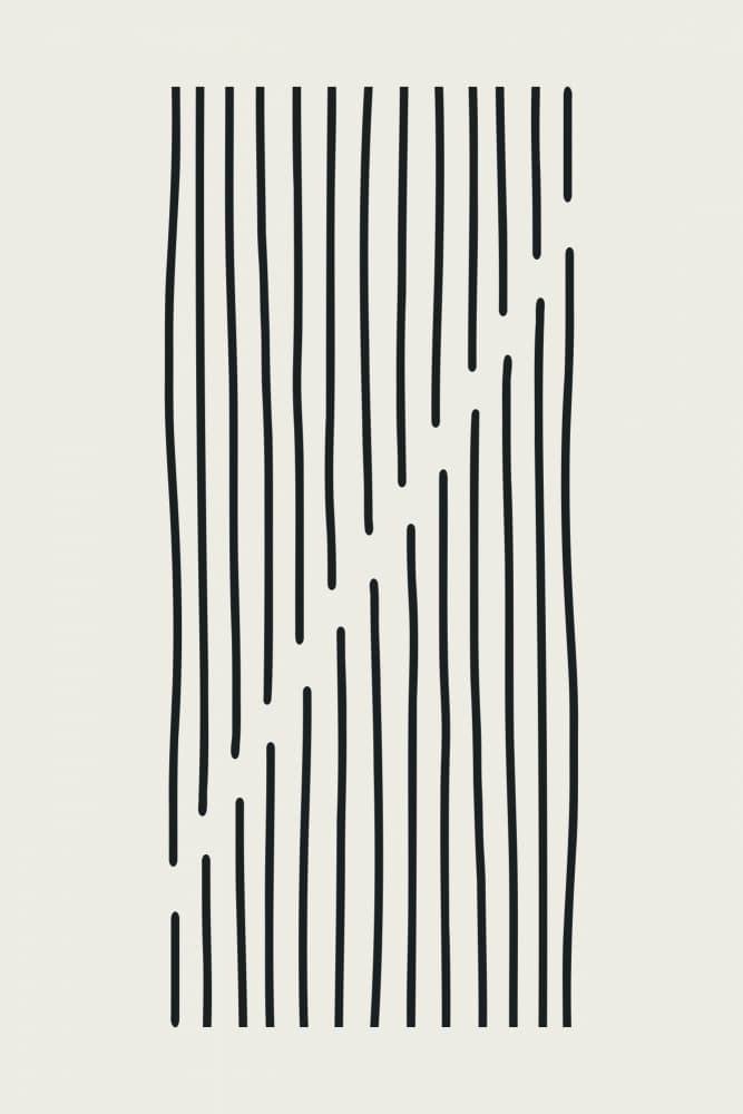 Modern Staggered Lines by jay stanley — canvas wall art