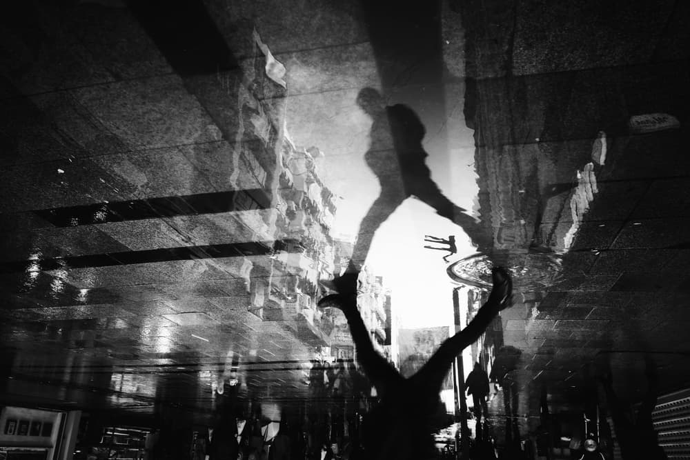 Urban Leap Reflection by Ali Ayer — canvas wall art