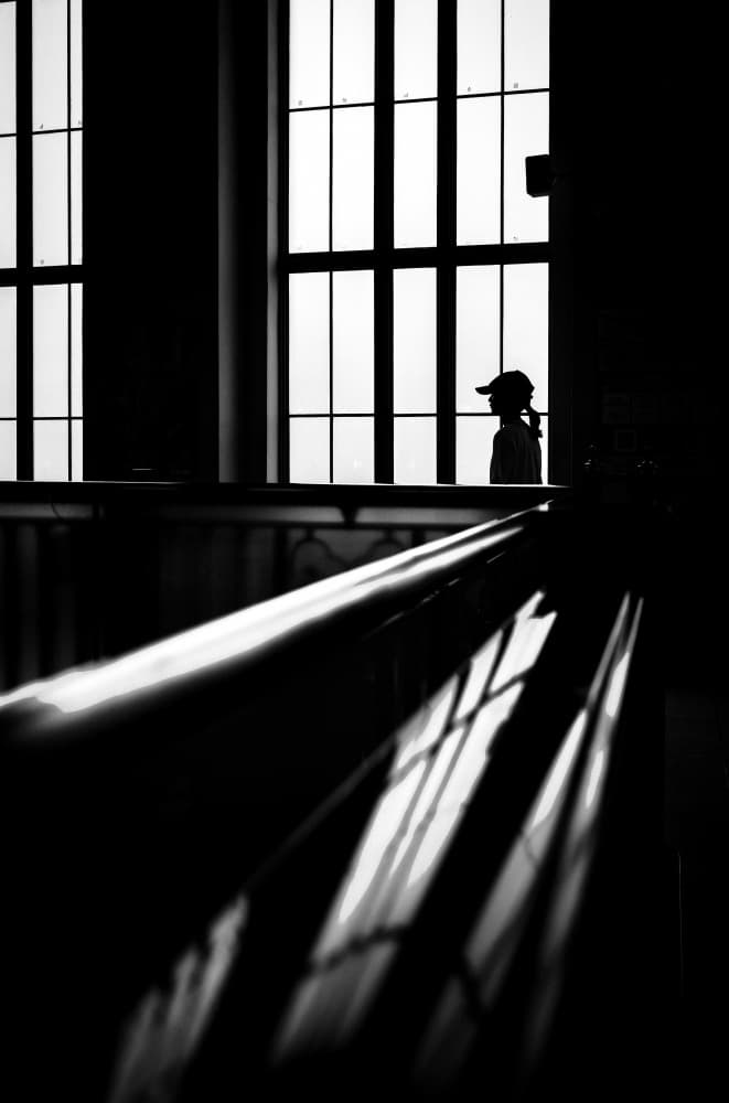 Window Silhouette by Kenichiro Tsukada — canvas wall art