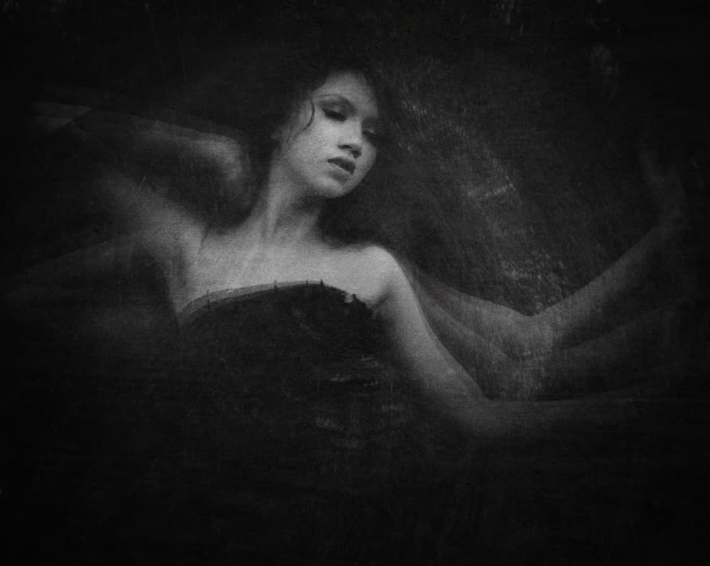 Ethereal Woman Portrait by Kahar Lagaa — canvas wall art