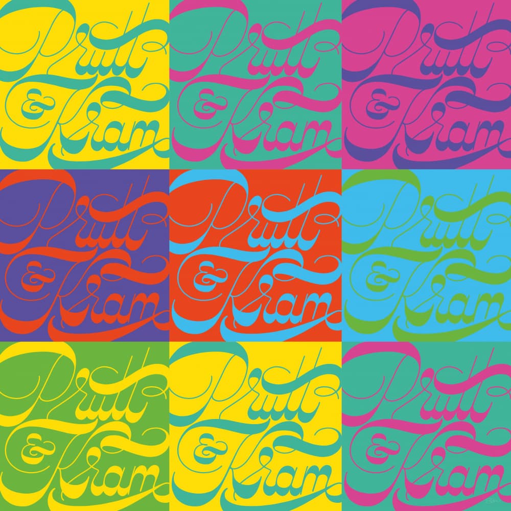 Colorful Pop Typography by Sofie Björkgren-Näse — canvas wall art