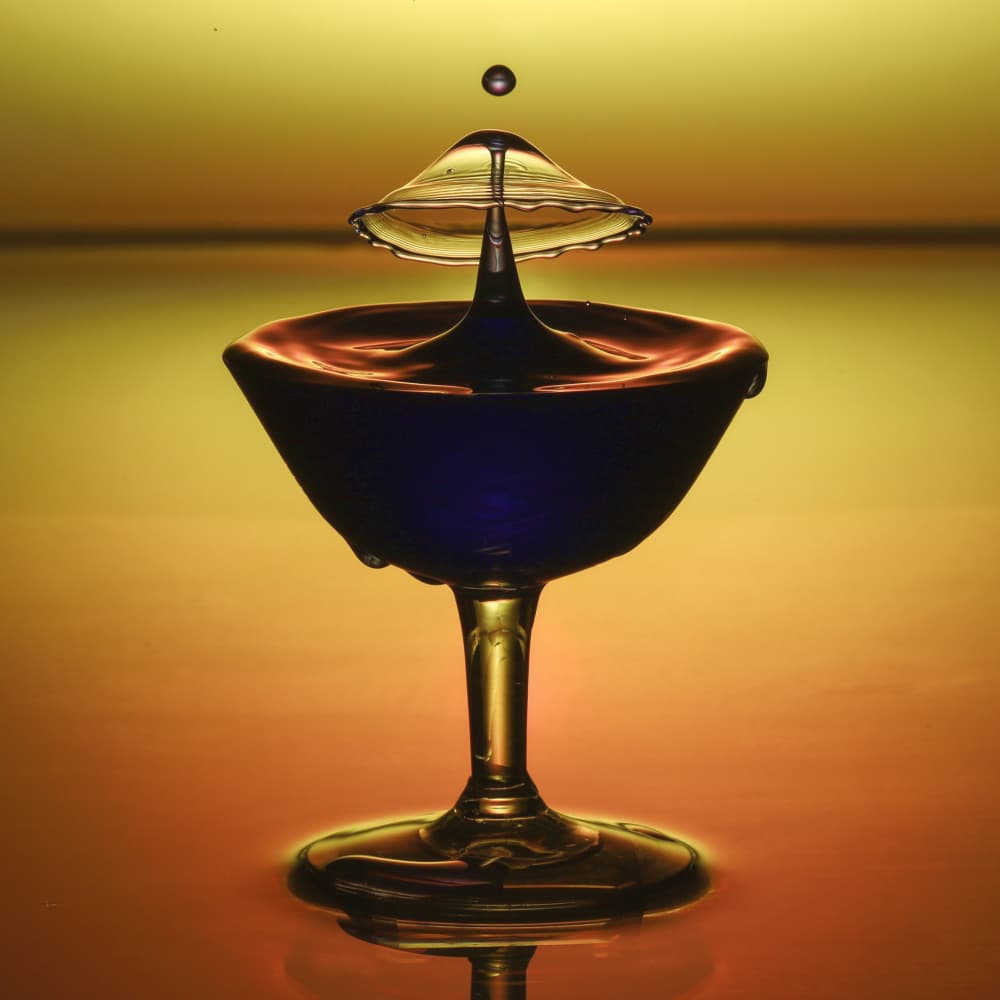 Water Drop Collision by Marco Hoppe — canvas wall art