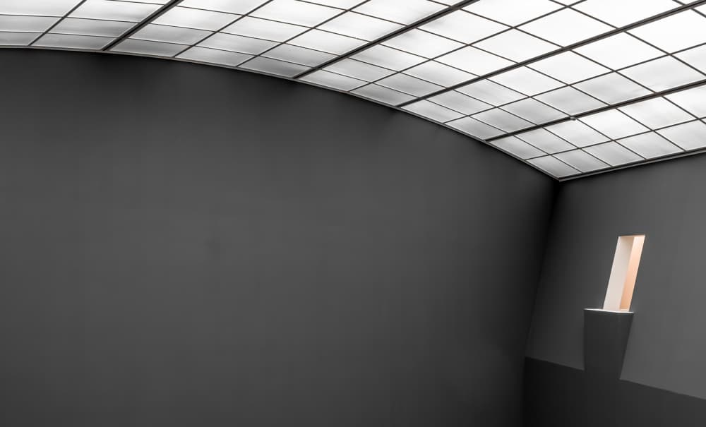 Minimalist Gallery Interior by Markus Auerbach — canvas wall art