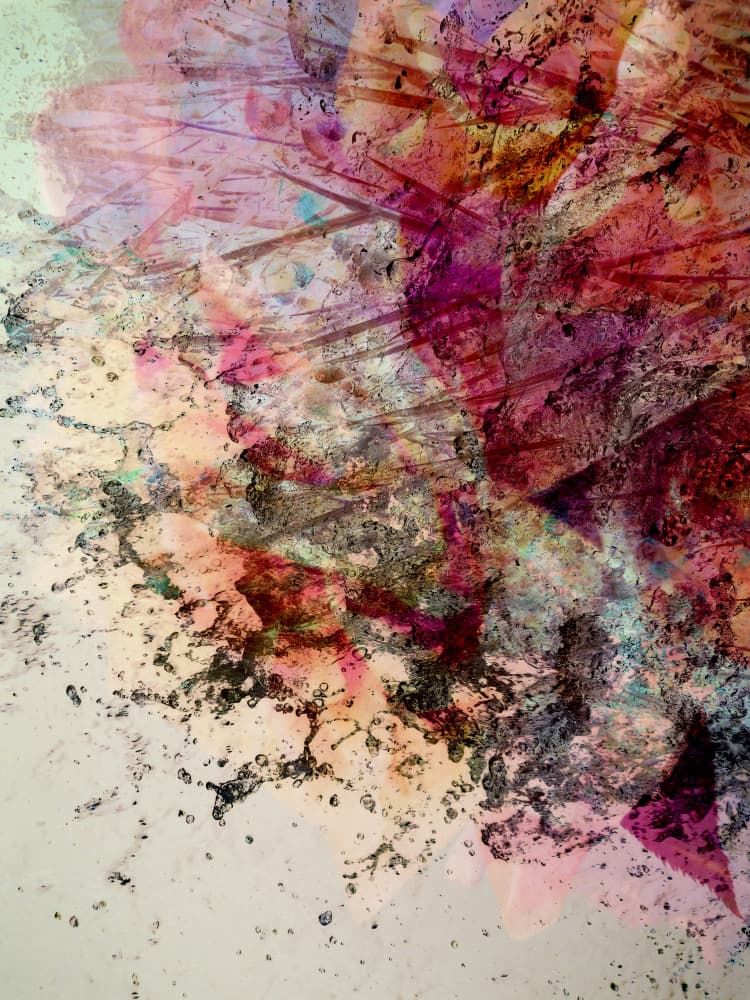 Vibrant Abstract Splatter by Angelo Cerantola — canvas wall art