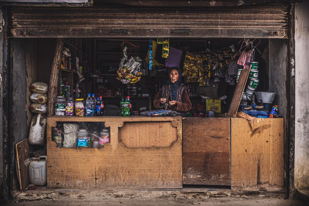 Rustic Shopkeeper by Marco Tagliarino — canvas wall art
