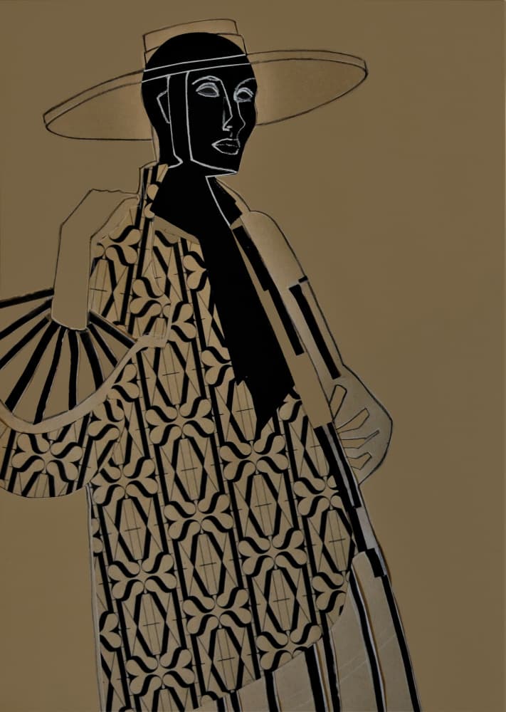 Art Deco Fashion Woman by Doris Schmitz — canvas wall art