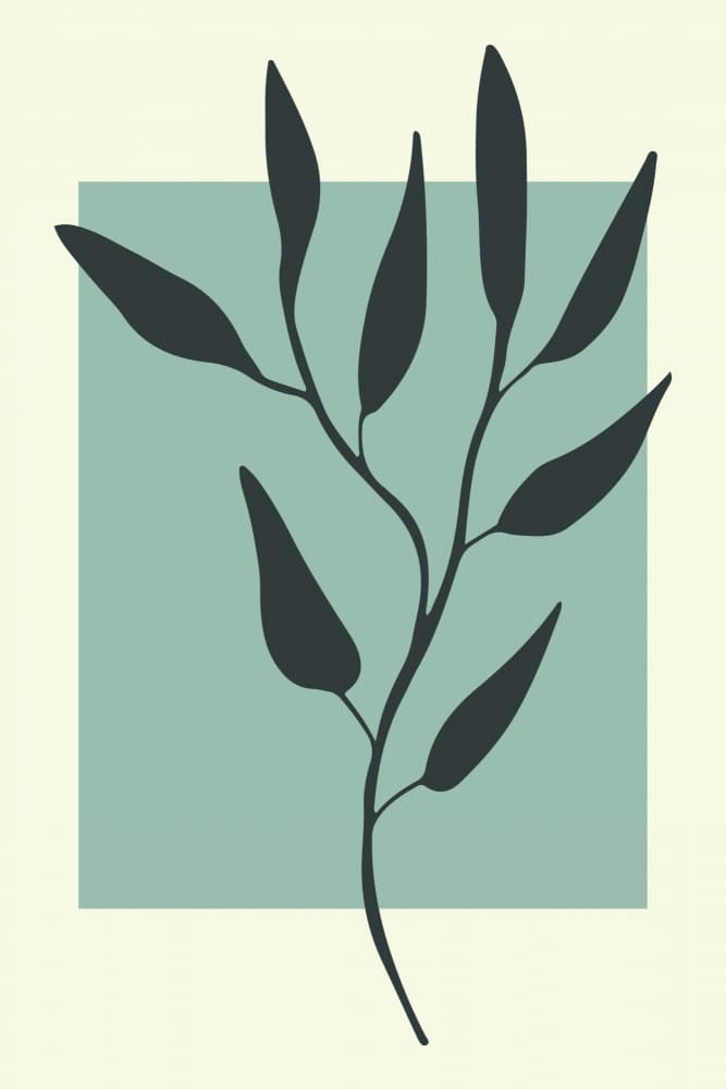 Modern Botanical Silhouette by jay stanley — canvas wall art