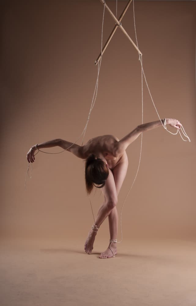 Controlled Marionette Figure by Moris Raskin — canvas wall art