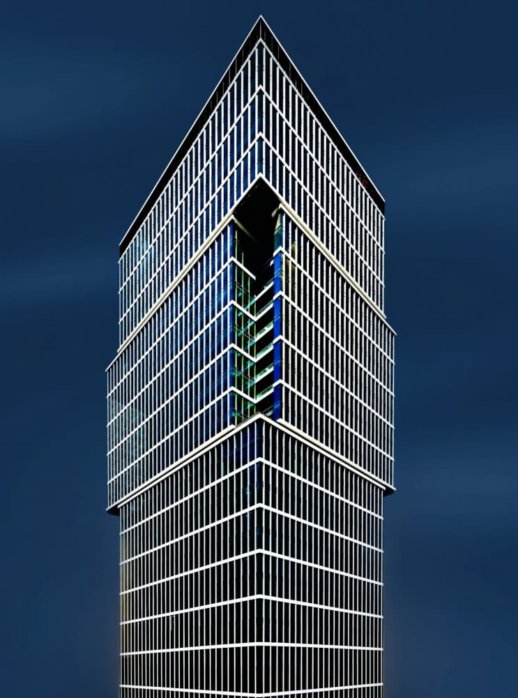 Modern Skyscraper Architecture by Arnon Orbach — canvas wall art