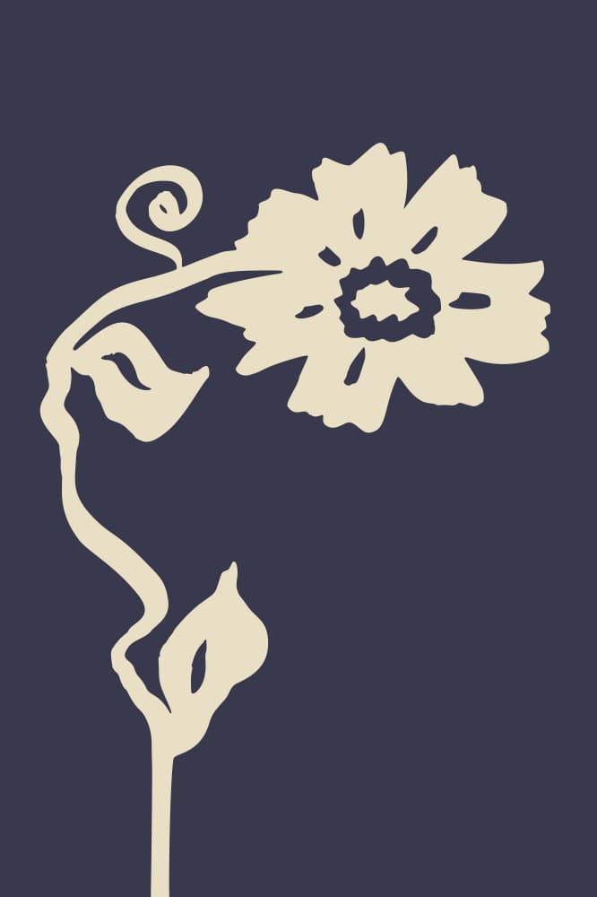Modern Floral Bloom by Anna Rose — canvas wall art