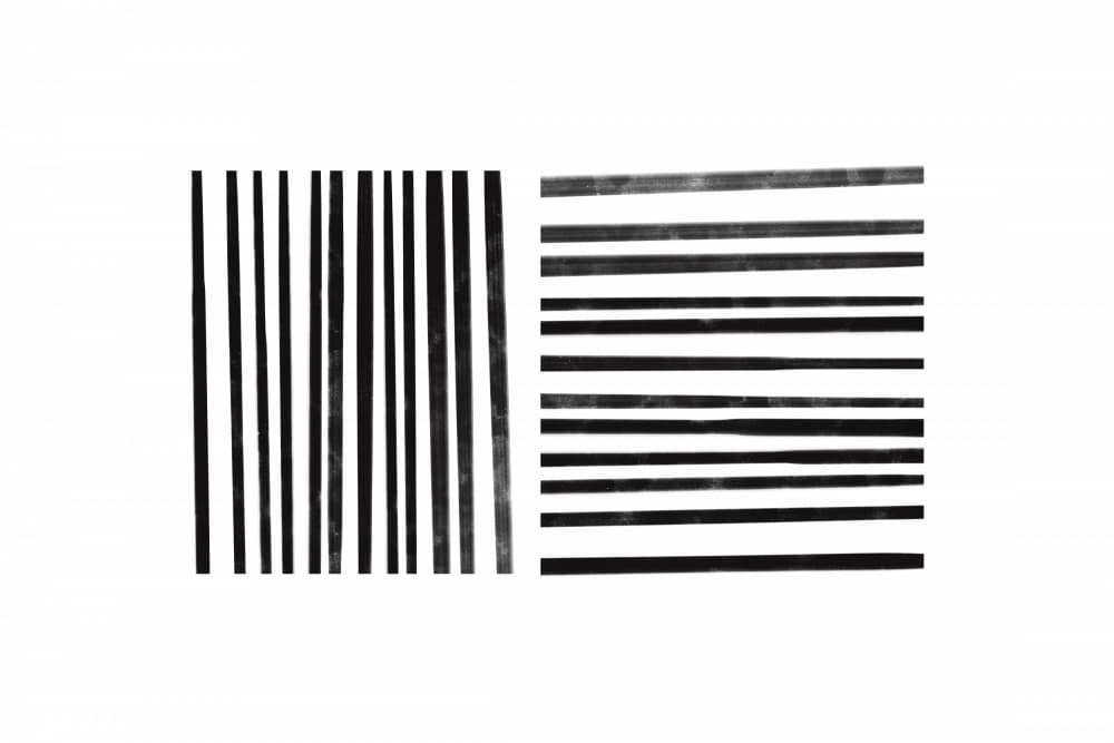 Parallel Black Lines by uplusmestudio — canvas wall art