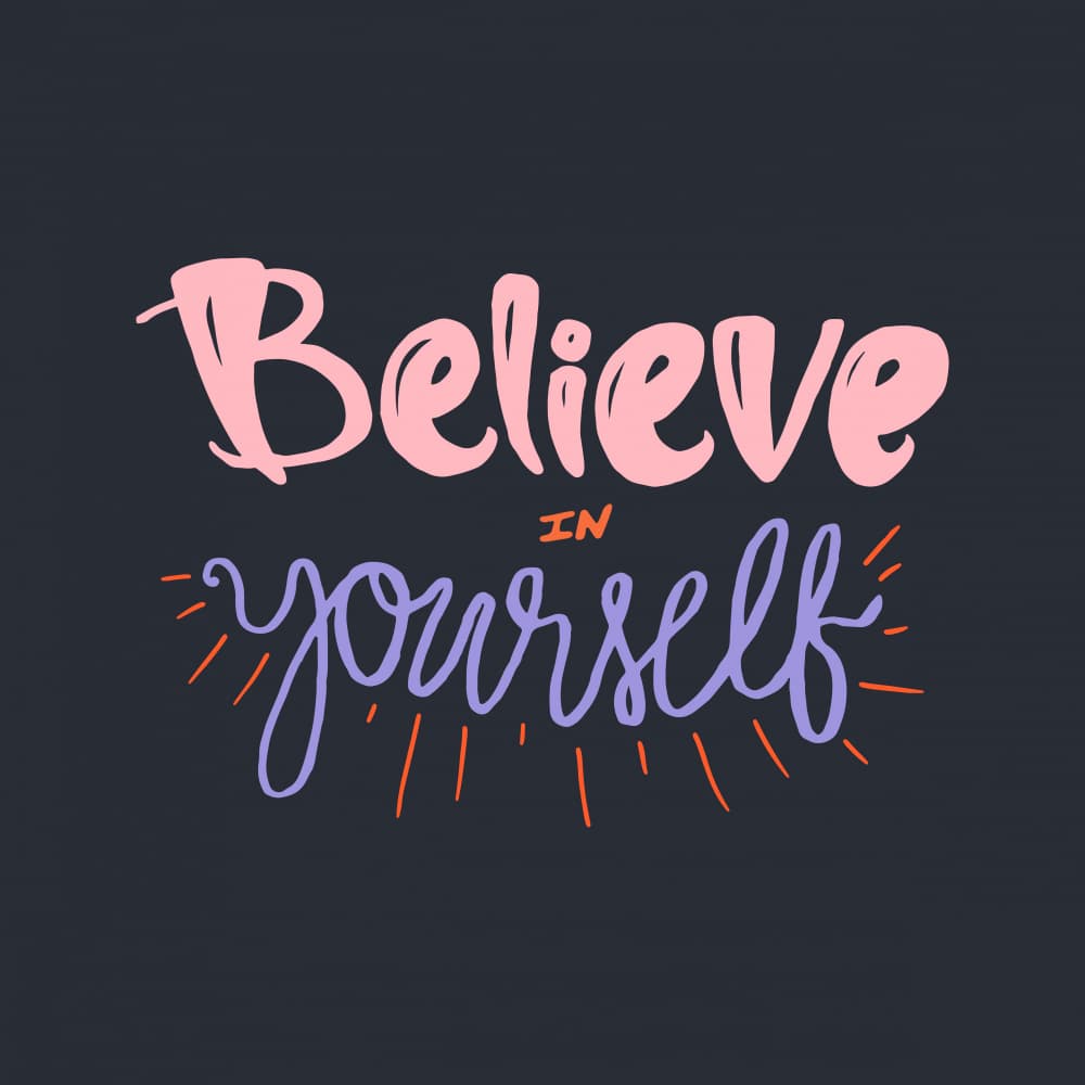Believe In Yourself Quote by Marika Barsrsind — canvas wall art