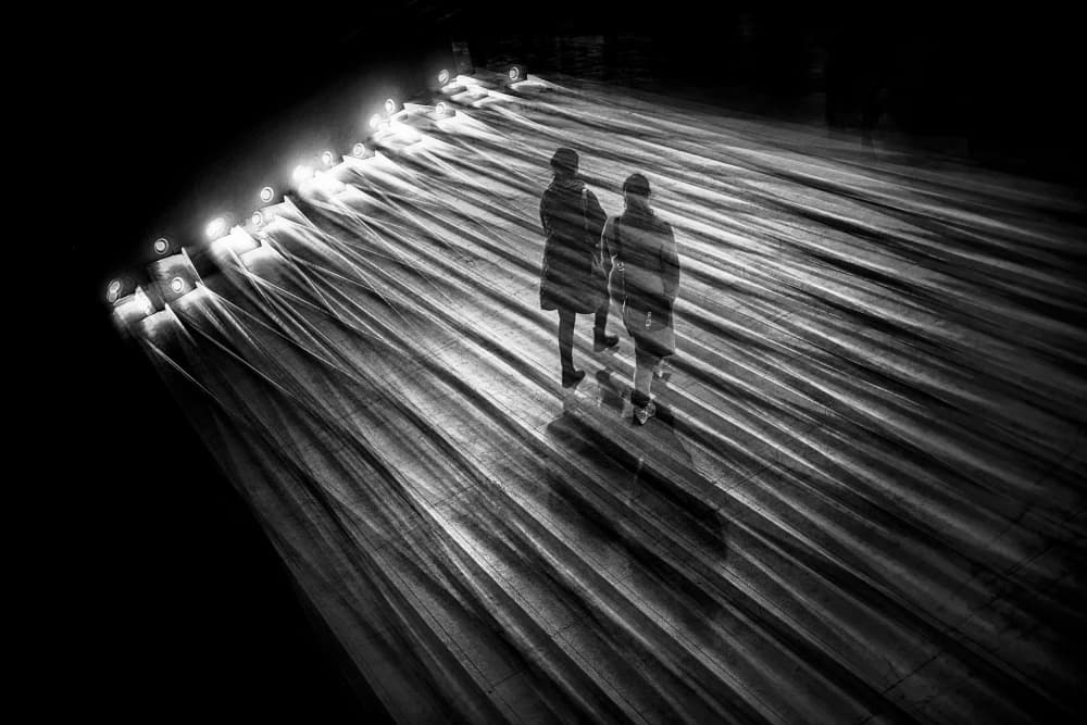Figures in Dramatic Light by Damijan Sedevcic — canvas wall art