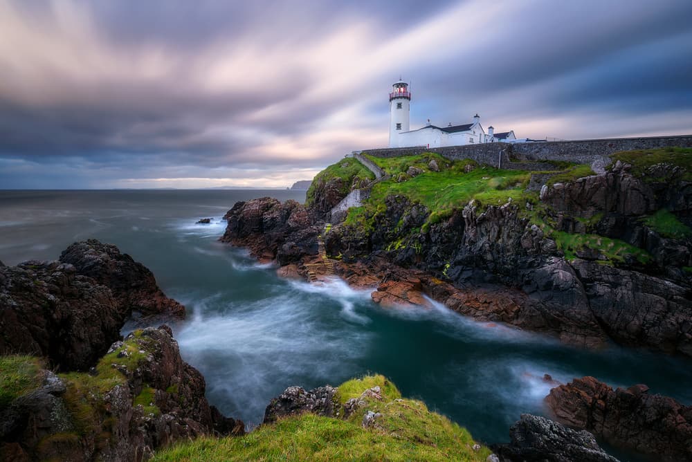Coastal Lighthouse Dusk by Daniel Gastager — canvas wall art