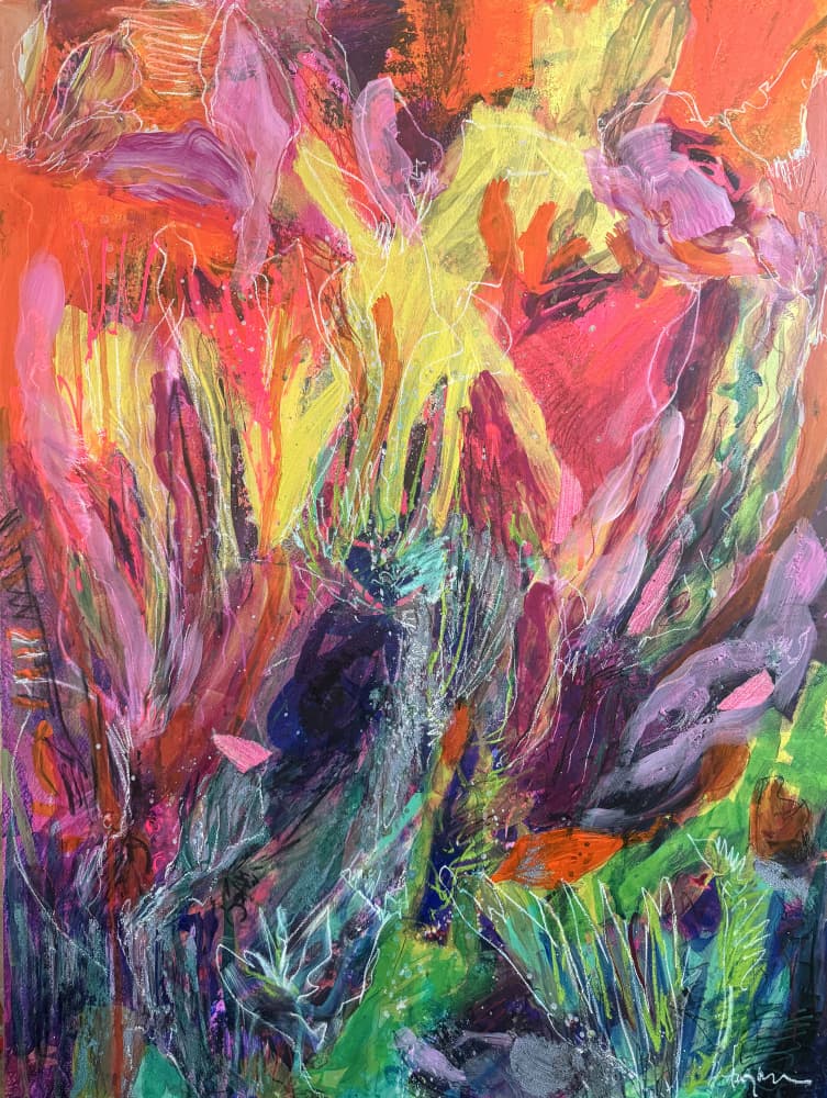 Vibrant Whirlwind by Dorothy Fagan — canvas wall art