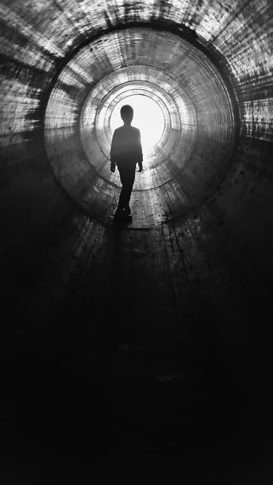 Hopeful Tunnel Journey by Wisam Hassan — canvas wall art