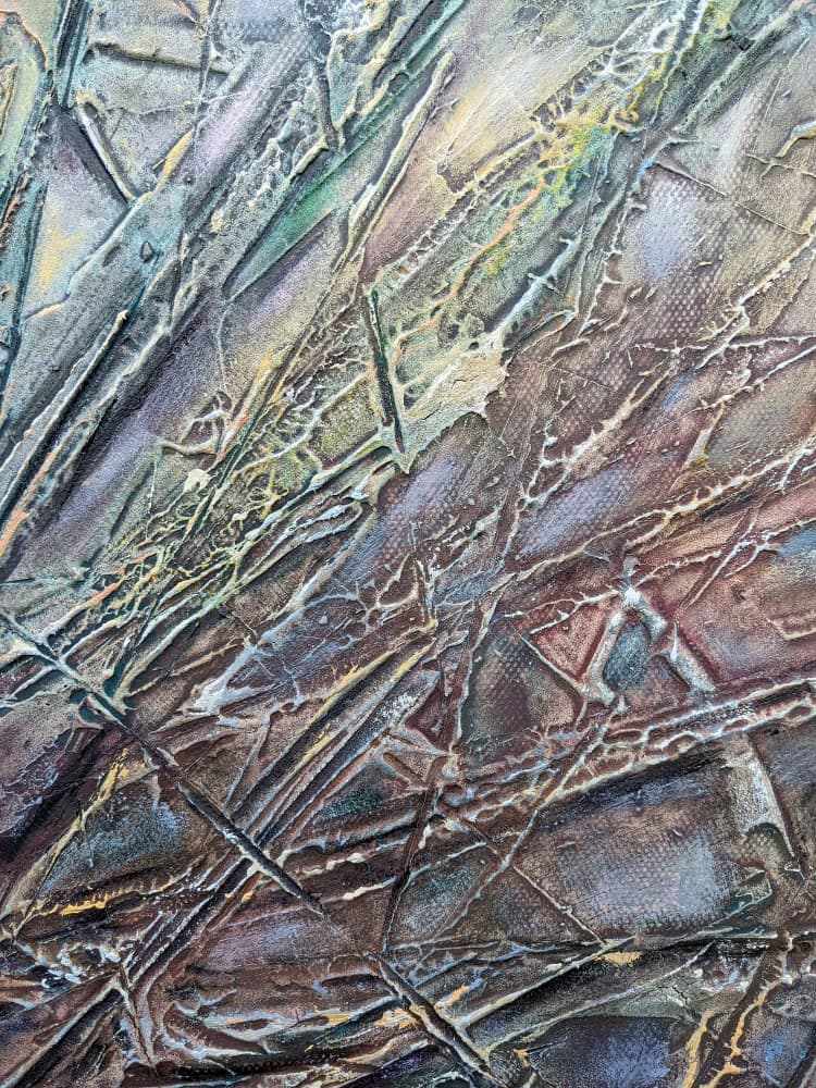 Complex Textured Abstract by Lena Kolambet — canvas wall art