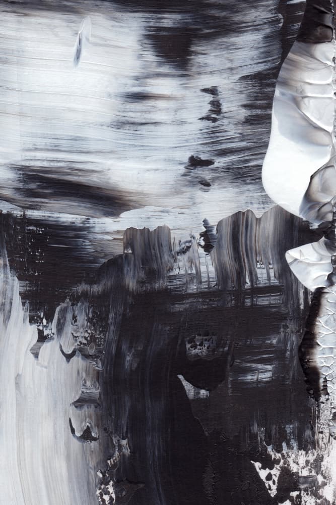 Monochrome Whirl by uplusmestudio — canvas wall art
