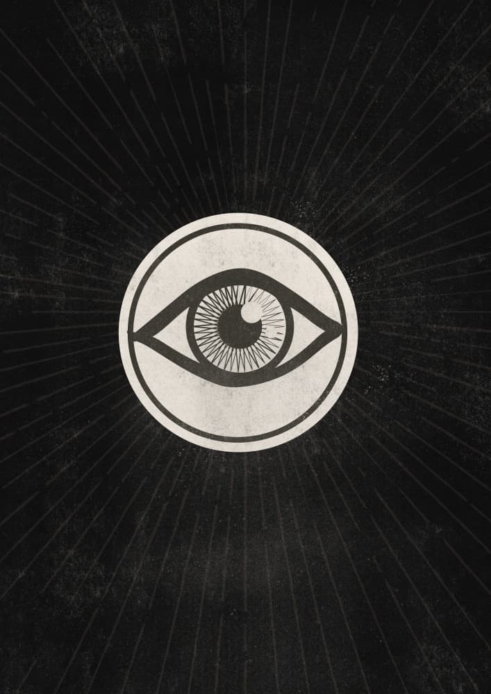 Mystic Eye Symbol by Nicholas — canvas wall art