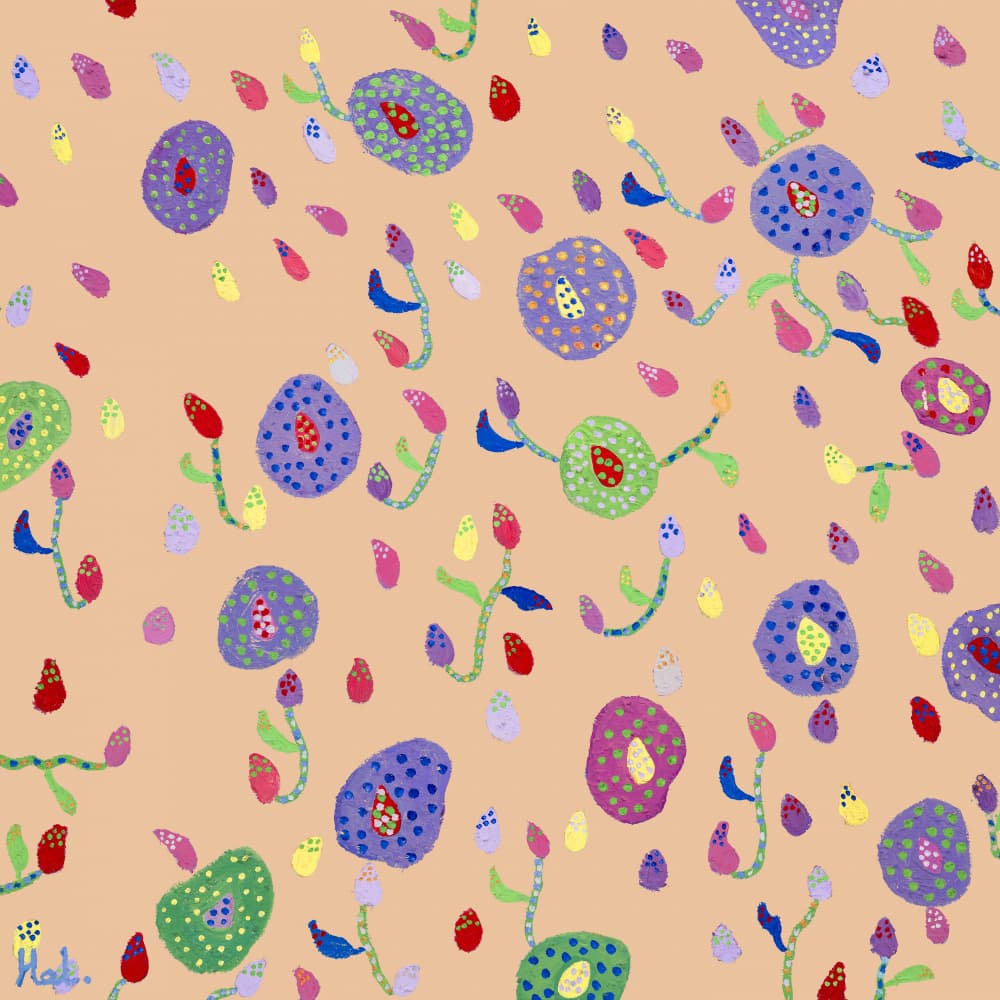 Whimsical Floral Pattern by Helen Joynson — canvas wall art