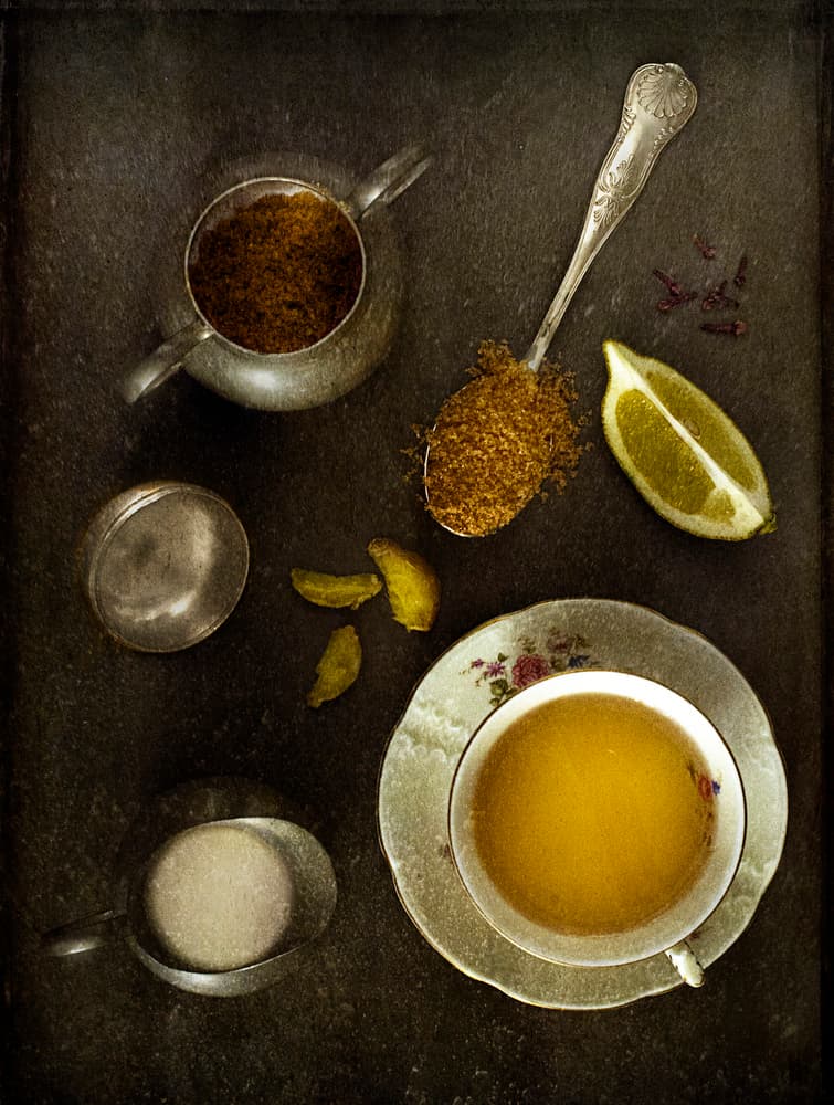 Rustic Tea Time by bernadette Nooij — canvas wall art