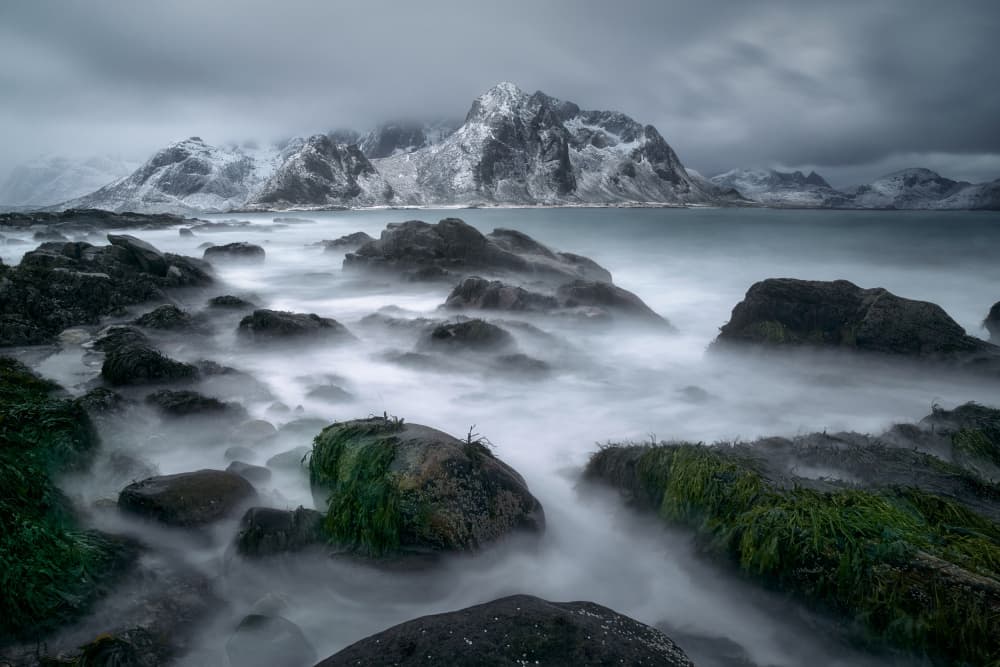 Misty Mountain Coast by Ricardo Gayan — canvas wall art