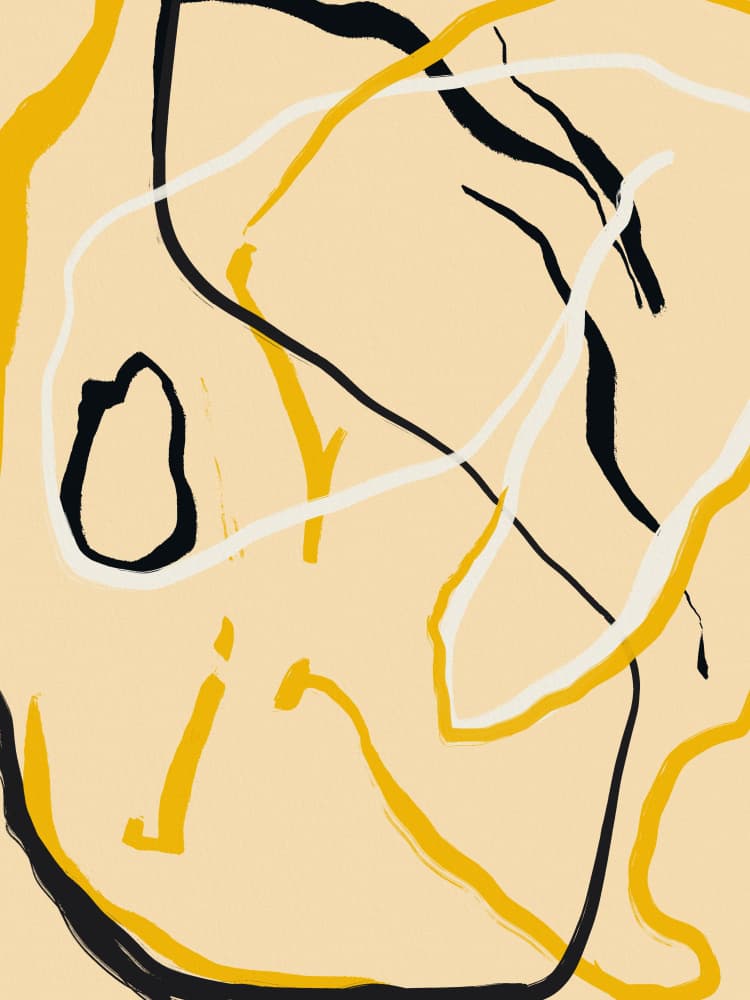 Dynamic Abstract Lines by Little Dean — canvas wall art