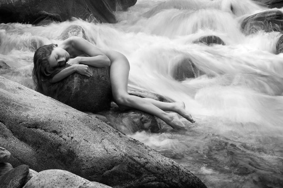 Nude Woman River Dream