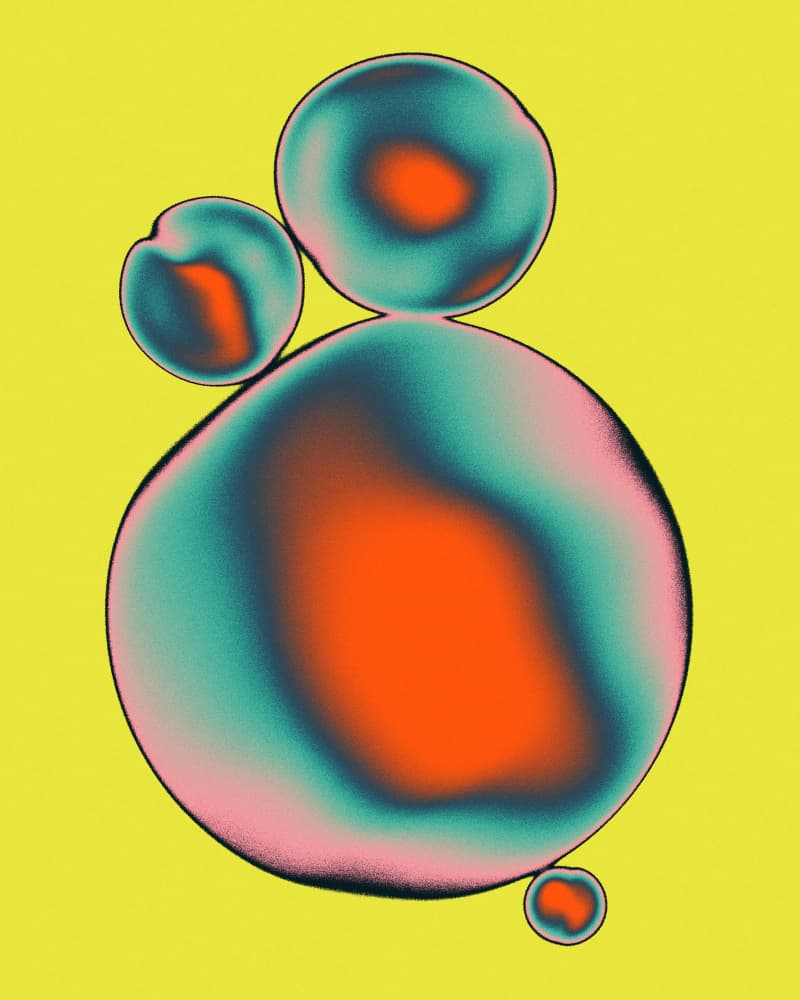 Vibrant Gradient Orbs by Jazzberry Blue — canvas wall art