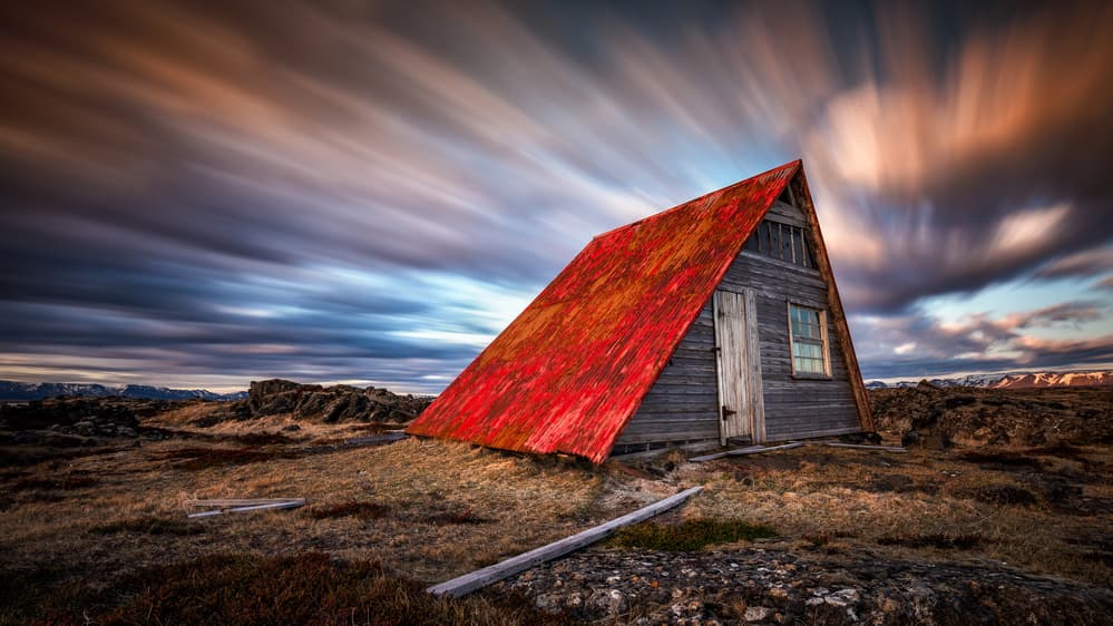 Dramatic Cabin Sky by Sus Bogaerts — canvas wall art
