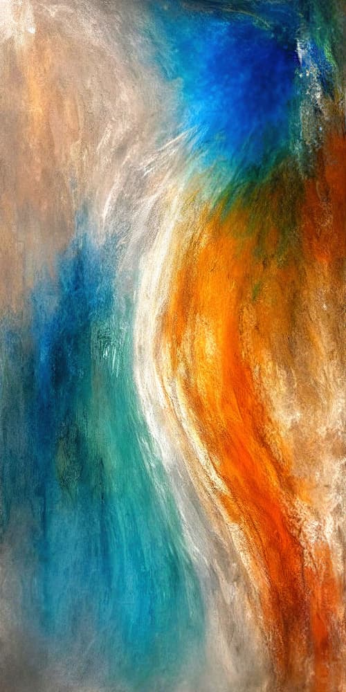 Vibrant Abstract Flow by Alpenglow Workshop — canvas wall art