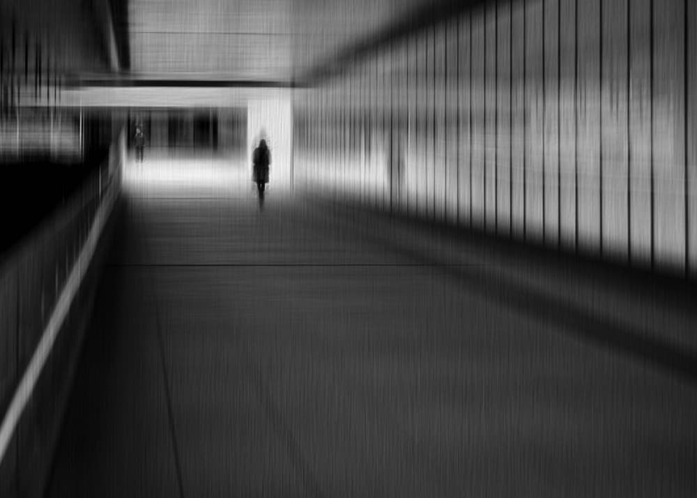 Lone Figure In Motion by Jan Rauwerdink — canvas wall art