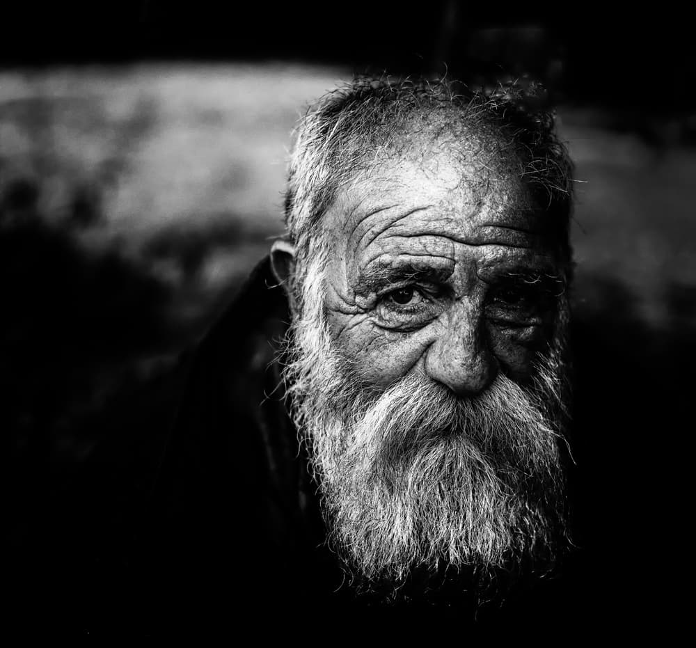 Wise Elder Gaze by Ömer Ates Kızıltug — canvas wall art