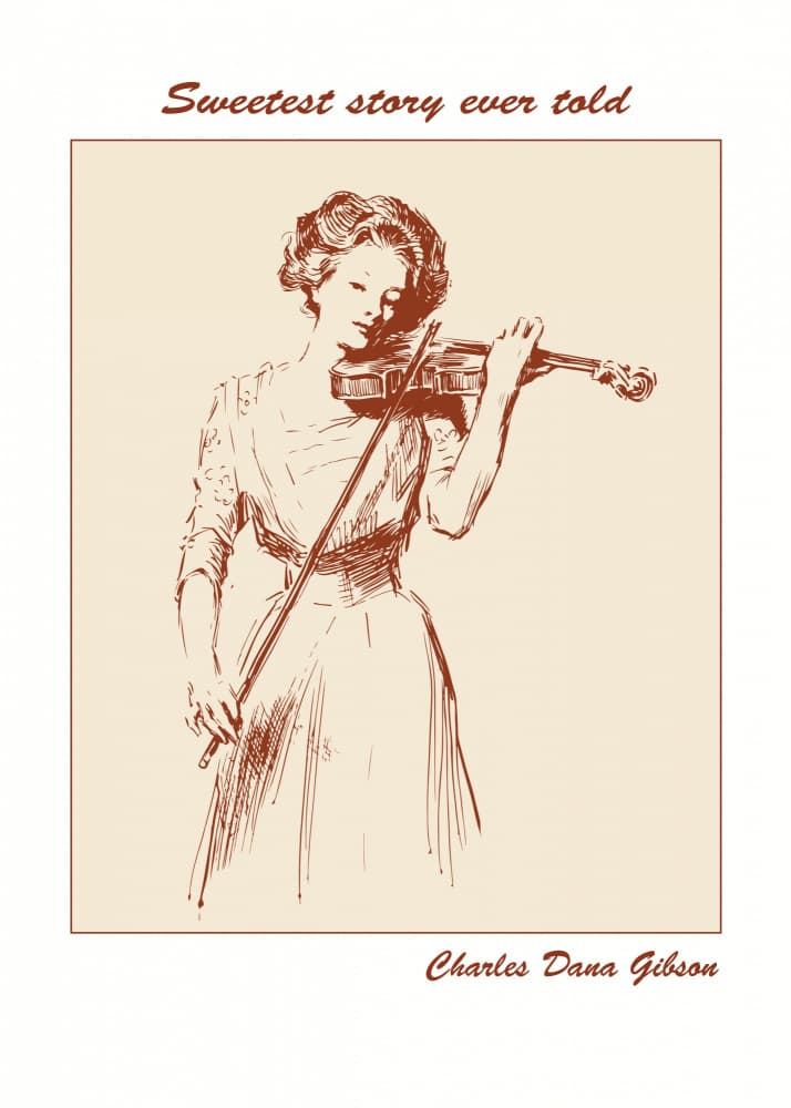 Sweetest Story Violin by Doa Project — canvas wall art