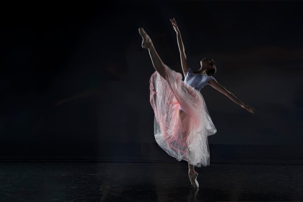 Graceful Ballerina Pose by Libby Zhang — canvas wall art
