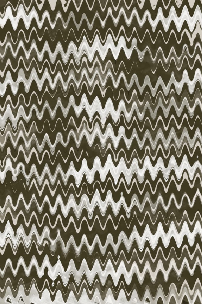 Zigzag Waves by Treechild — canvas wall art
