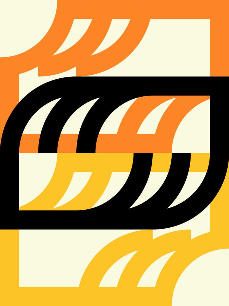 Bold Geometric Curves by Petr Strnad — canvas wall art