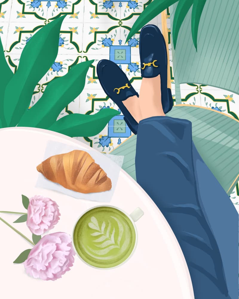 Cafe by Petra Lizde — canvas wall art