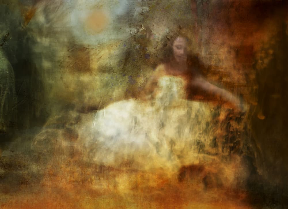 Golden Flowing Dream by Rachel Pansky — canvas wall art