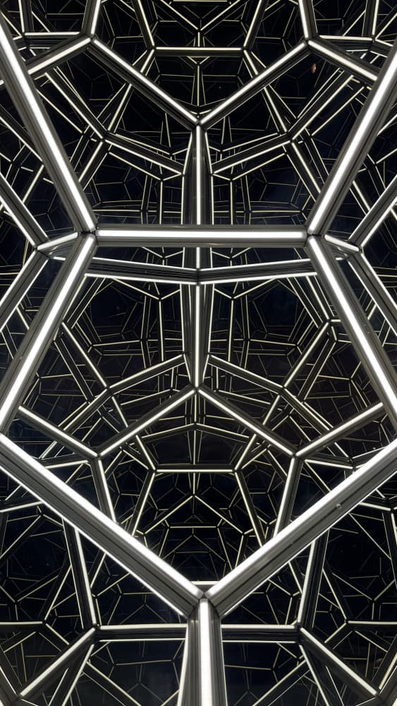Infinite Light Geometry by Yohan Borca — canvas wall art