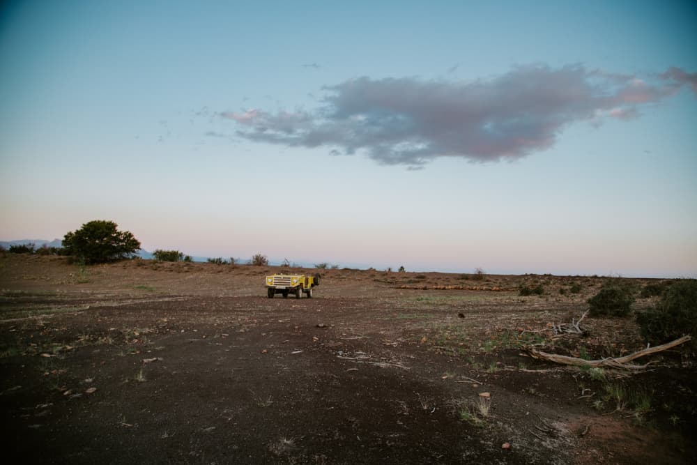 Lone Desert Vehicle by Megan Shone — canvas wall art