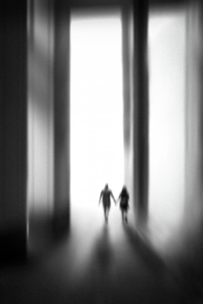 Couple's Hopeful Journey by Tony Xu — canvas wall art