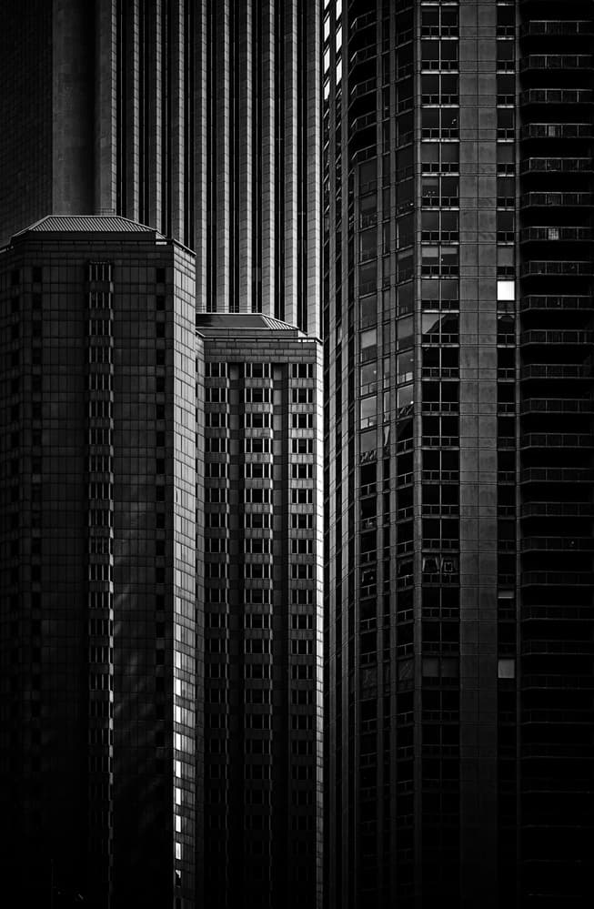 Urban Lines and Shadows by Roland Weber — canvas wall art