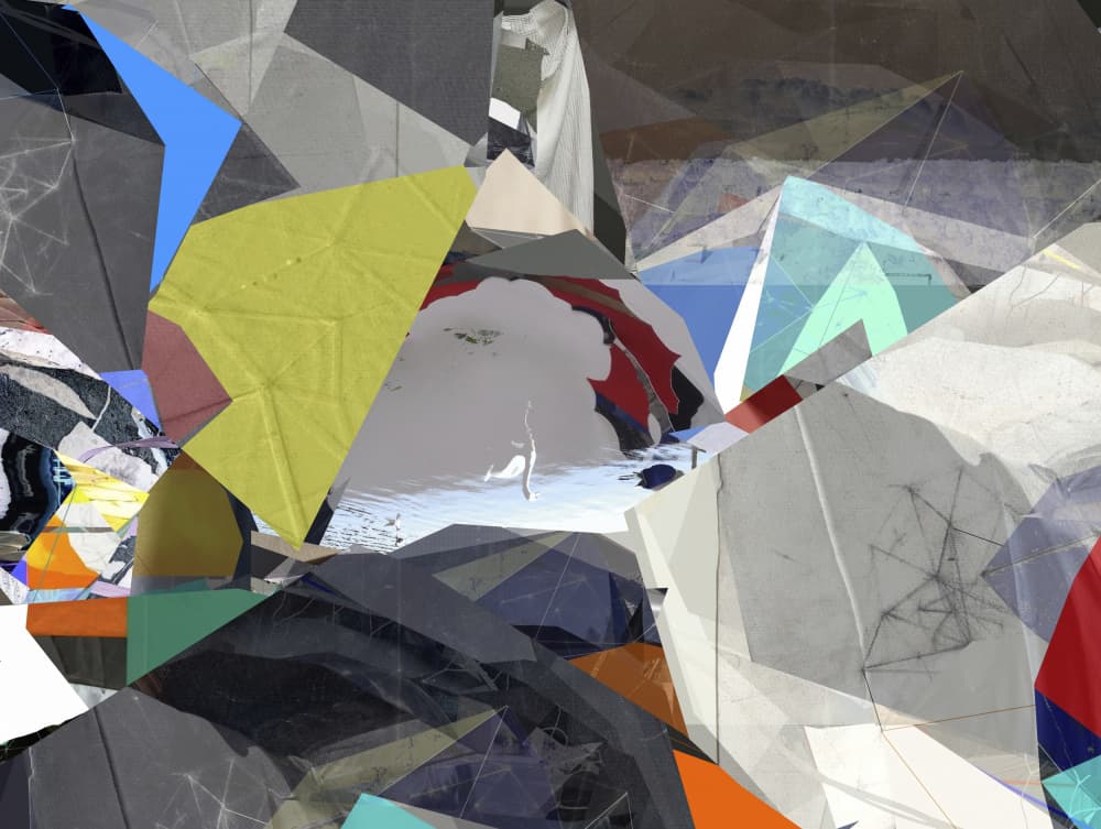 Vivid Geometric Fragments by Stefan Fransson — canvas wall art